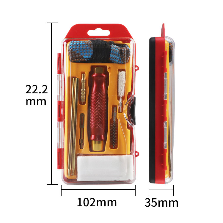 .357 Caliber Handgun Cleaning Kit na may Aluminum Case