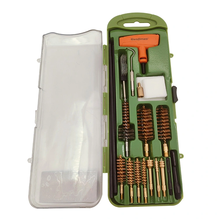 Ang aluminyo haluang metal ay humahawak ng universal gun cleaning kit